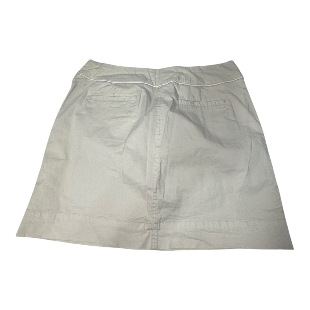 St John's Bay Stretch Skirt Women's Beige A-Line Casual Career‎